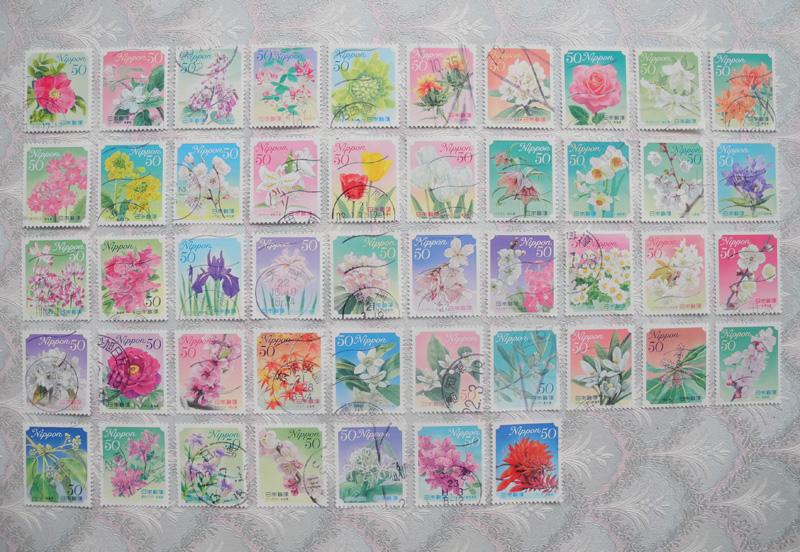 日本都道府县花全集第二季 10套共47枚 花卉信