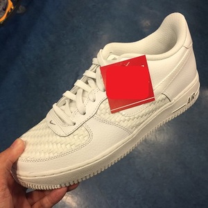 Nike耐克air force 1 af1 af 1空军1号黑白编织粉