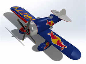 吉比自制飞机 机械图 三维教程模型非标3D打印