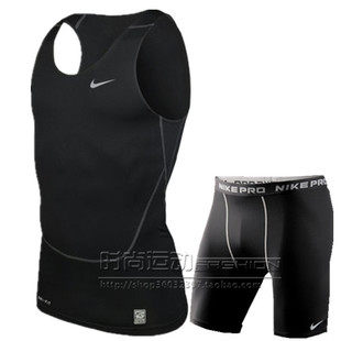 <em>耐克</em>紧身衣<em>PRO</em>健美短袖<em>内裤</em>运动服男 健身训