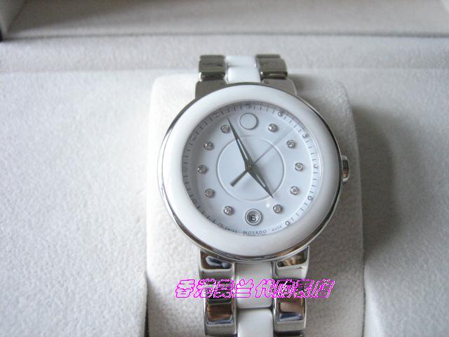 代购正品/movado 摩凡陀 陶瓷钻石女表 0606540 606540