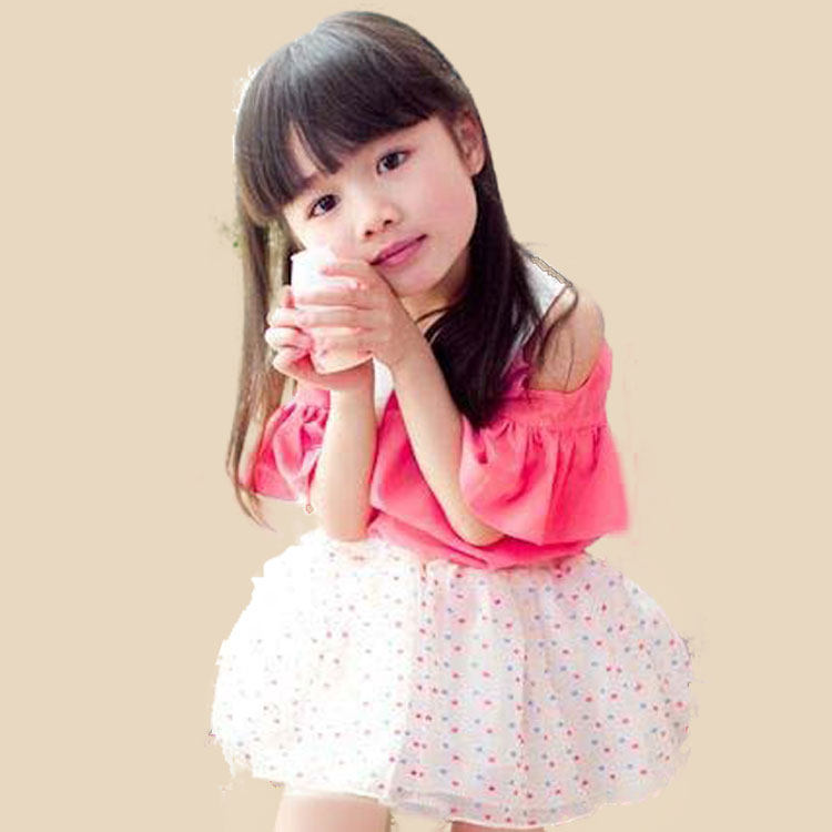女童夏装2014 儿童夏季新款韩版<em>女童装 上衣</em> 露