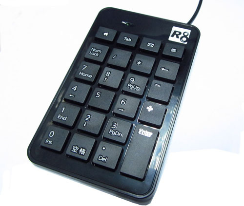 体 R8 1810巧克力数字键盘 USB外接小数字键