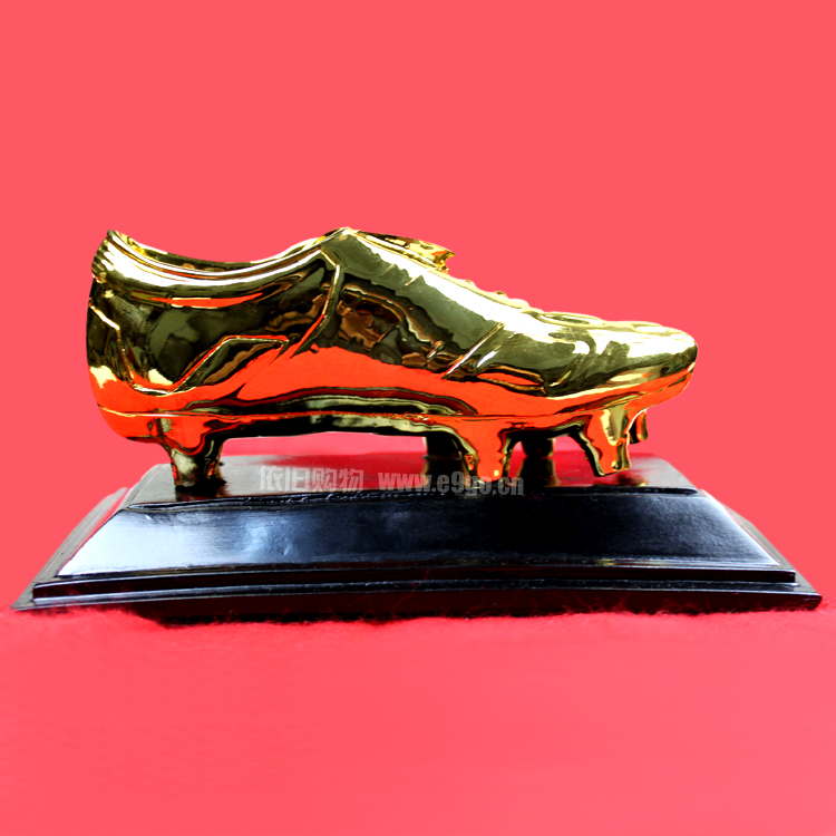 最佳射手足球奖杯 金靴奖 球迷纪念品模型 世界