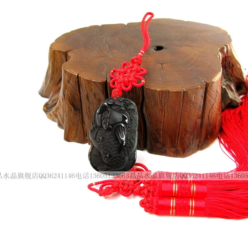 2014年属牛人佩戴吉祥物开光正品天然黑曜石