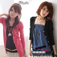 刺绣蕾丝拼接嫩黄色修身毛衣<em>长袖针织开衫女</em>前