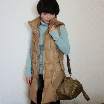 <em>马夹</em>搭配_2013冬装 <em>棉马甲女长款</em>修身 韩版棉