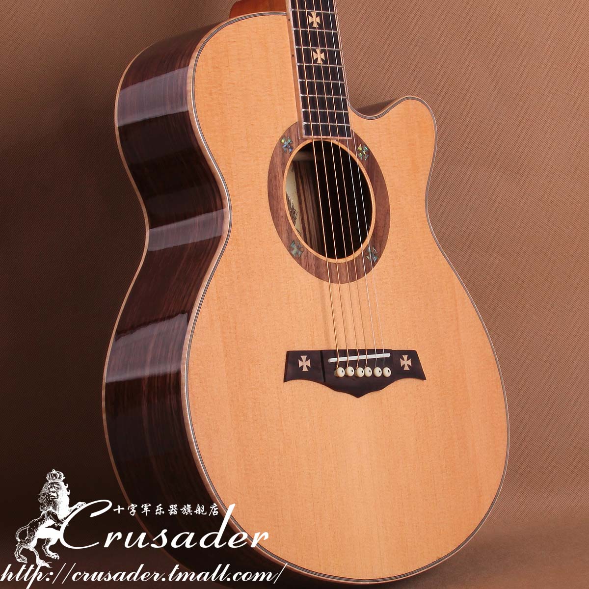十字军吉他旗舰店CF-6030CFM 40寸民谣吉他
