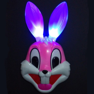 发光闪光兔子面具卡通动漫影视cosplay面具儿
