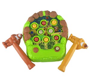 益智亲子互动熊出没打地鼠游戏机带灯光音乐熊