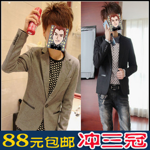  秋冬新品 男装小西服 韩版小西装男 潮流修身外套 男士休闲西服