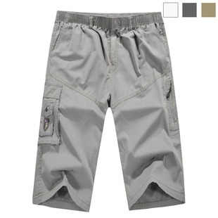 奔杰七分裤 男夏装<em>马裤男士</em>运动加<em>肥</em>沙滩裤 男