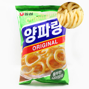  韩国进口 农心休闲零食 膨化食品饼干 洋葱圈洋葱卷原味 70g