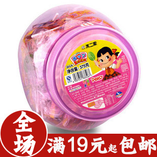  全场19起包邮 日本 水果味 不二家棒棒糖 桶装 375G 60支两件60元