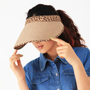 超大檐遮阳帽 女 防紫外线 可折叠空顶帽 韩版防晒太阳帽 HL020