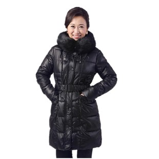  香曼新款中老年外套 妈妈装羽绒棉服大毛领棉衣女装冬装9976