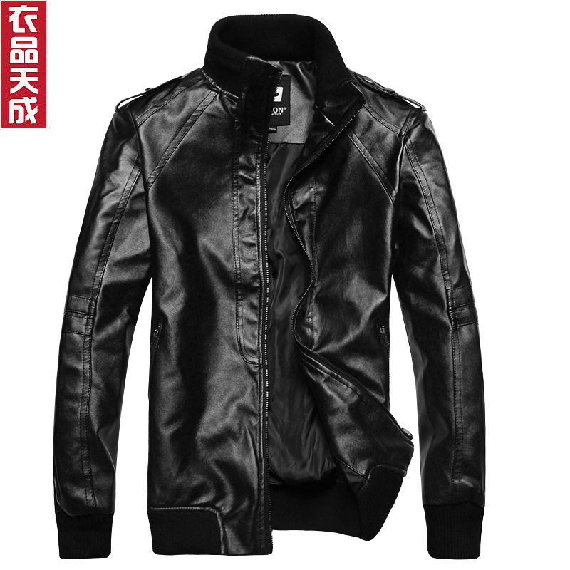 As new spring clothing coat Korean clothing day promoted the tide men's leather jacket Delta short PU leather motorcycle leather jackets men