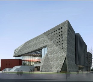 2013最新文化建筑学校图书馆文化中心建筑方