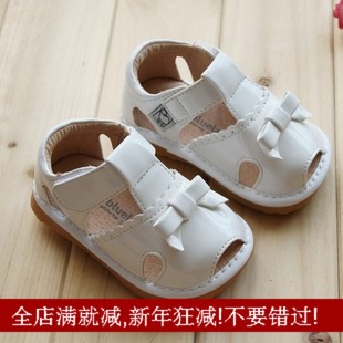  冲冠包邮 正品LBL小蓝羊 女宝宝儿童凉鞋女童叫叫防滑公主鱼嘴夏