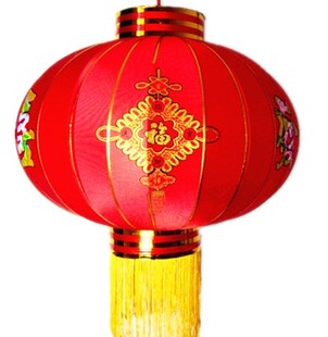 中国红大红灯笼 闪光丝中国结 彩色恭喜发财 宫灯 质量第一