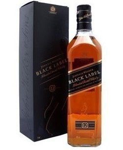  洋酒【John Walker】尊尼获加黑牌黑方12年威士忌750ml 正品带盒