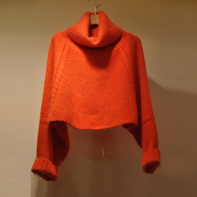 2017秋冬新款简约百搭套头高领针织衫毛衣宽松纯色打底衫女装上衣