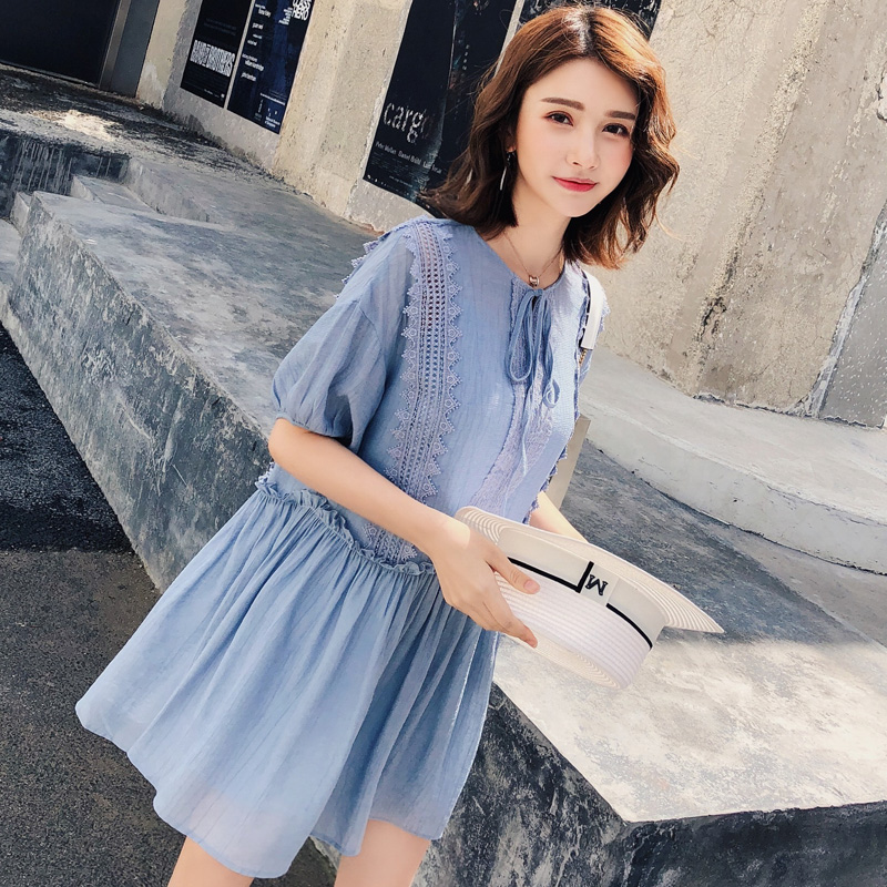 pregnant woman Summer new 2019 Korean Edition spring clothes Chao Ma jacket summer pregnant woman Dress Mid length version Base coatin the Maternity/Maternal supplies/Nutrition , Maternity , Dress category - from Buy2taobao.com to provide professional Taobao agent buy service