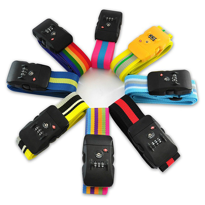 Differential jiasite abroad travel luggage suitcase trolley case TSA customs code lock tie strap