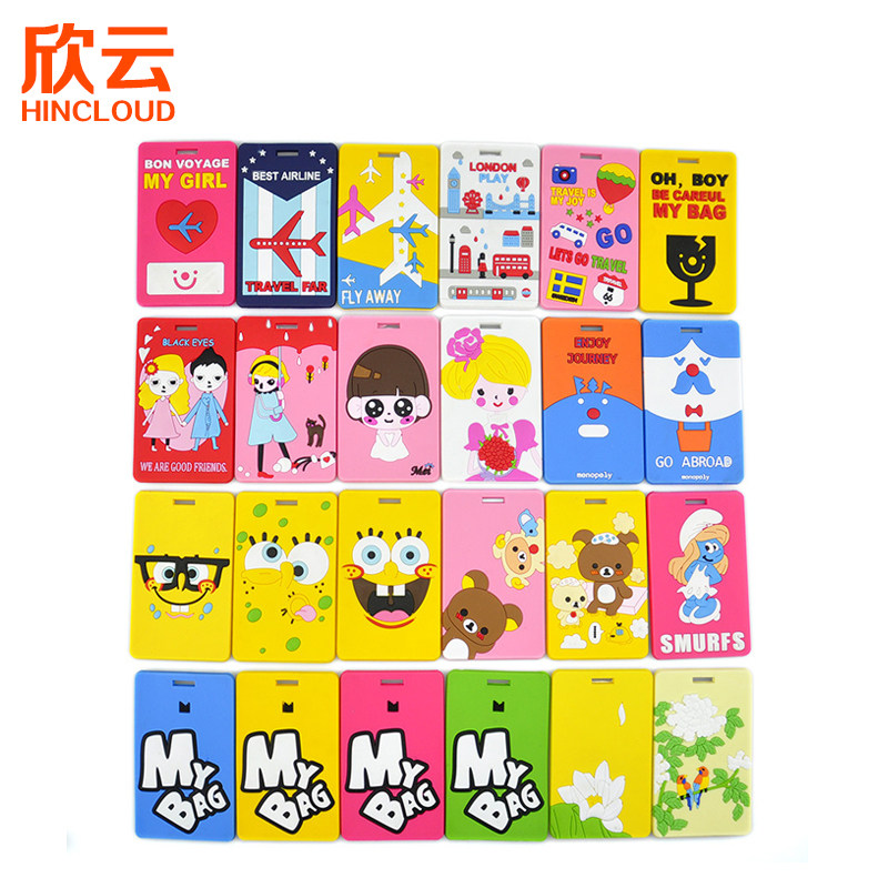 Xinyun travel abroad supplies cartoon suitcase trolley travel bags luggage shipping card
