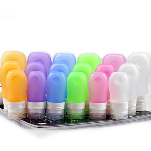  欣云 旅行用品 旅游多彩硅胶洗发水沐浴露化妆瓶洗漱包套装分装瓶