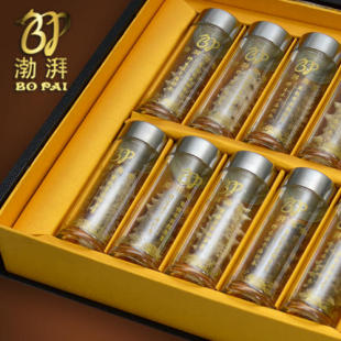  渤湃冻干海参礼盒 大连野生海刺参 海参干货 送礼佳品 10瓶/礼盒