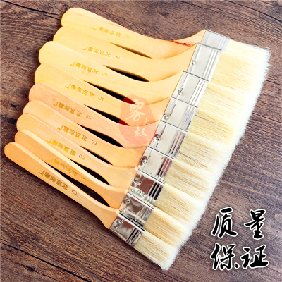 猪鬃油画刷猪毛画笔丙烯水粉画刷板刷排刷墙绘刷儿童绘画颜料排笔