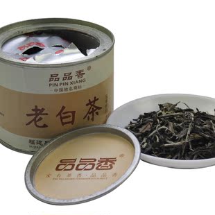  品品香五年陈老白茶50g/罐 特级白牡丹福鼎白茶实惠罐装 新品特价