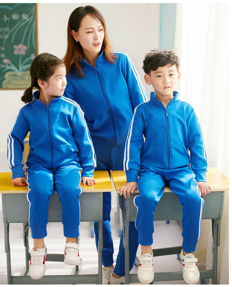 幼儿园园服春秋装条纹纯棉小学生蓝色校服运动休闲套装儿童红班服在类目 运动服/休闲服装, 运动套装中 - 来自Buy2taobao.com提供专业的淘宝代购服务