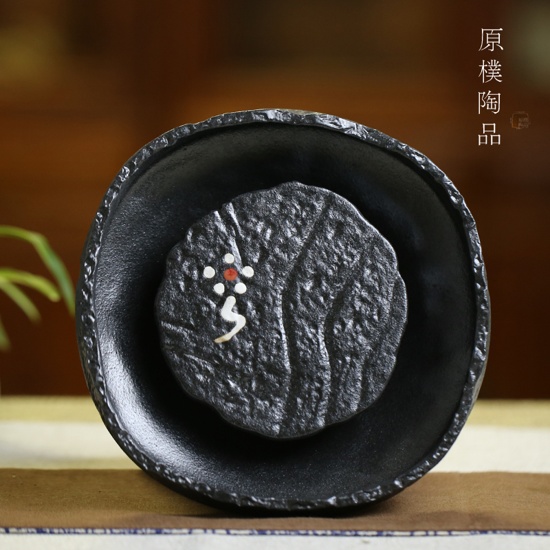 包邮窑变壶承养茶日式复古手工粗陶干泡台蓄水茶艺小茶台茶具配件|ruв категории посуда, чайный сервиз, чайный поднос - от Buy2taobao.com для оказания профессиональной услуги покупки агента Taobao