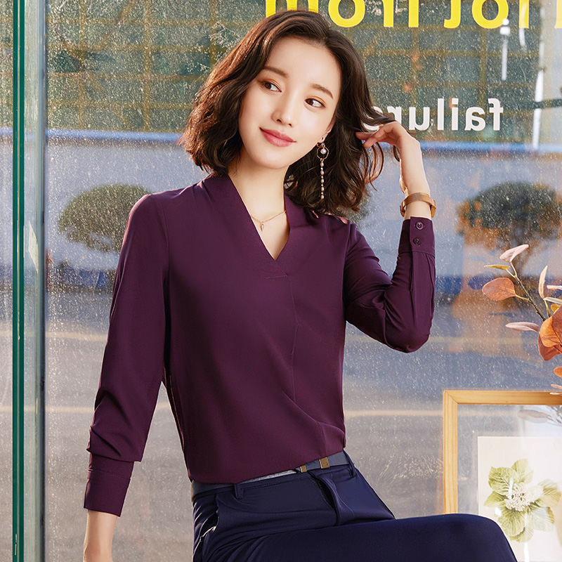 长袖时尚新款女装衬衫 百搭OL办公装 酒店工作服 女士精品职业装|msdalam kategori Butik wanita / wanita, shirt - dari Buy2taobao.com untuk memberikan perkhidmatan ejen Taobao profesional membeli