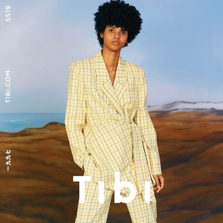 IINC TIBI Plaid Frenum suit coat Mid length version leisure time Versatile 2019 new pattern Big Brotherin the Women's clothing/Boutique , Suit category - from Buy2taobao.com to provide professional Taobao agent buy service