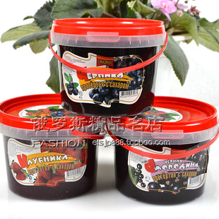  俄罗斯进口果酱 蓝莓果酱、马铃果、草莓果酱等口味 大盒装950克