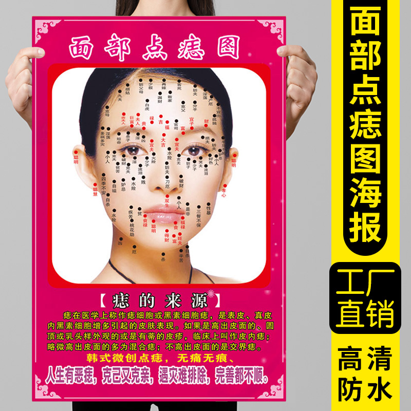 男女面痣图点痣图海报面部祛痣图片面相图挂图美容养生广告宣传画|msdalam kategori adat peribadi/Design Services/DIY, setiap hari/adat hiasan, photo/percetakan poster - dari Buy2taobao.com untuk memberikan perkhidmatan ejen Taobao profesional membeli