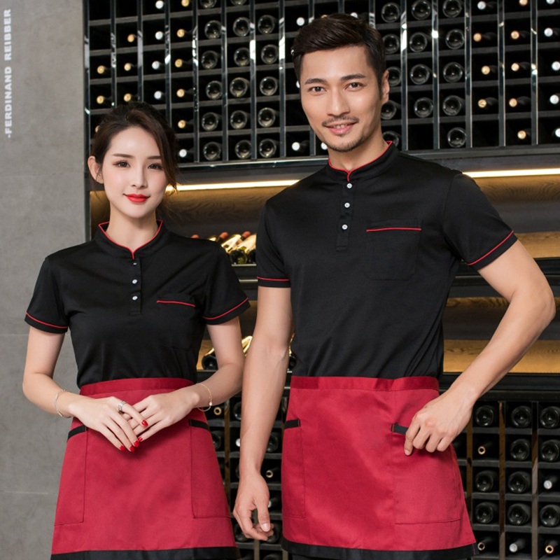 厨师工作服男短袖夏季厨房立领薄款半袖上衣翻领T恤定制印字LOGO|ruв категории Мужская одежда, костюм, оснастки форму - от Buy2taobao.com для оказания профессиональной услуги покупки агента Taobao