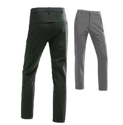 春秋款户外冲锋裤男防水透气弹力宽松单裤登山运动长裤大码速干裤