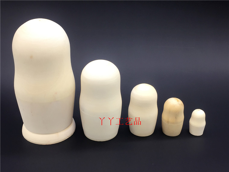 Five layer DIY White embryo Graffiti Matryoshka A birthday present wooden Craft gift Toys Teaching aidsin the Arts and crafts , Overseas Crafts , Russian specialties category - from Buy2taobao.com to provide professional Taobao agent buy service