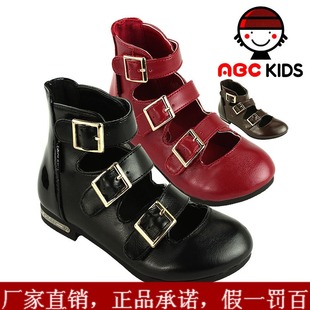  童鞋夏新款 韩版ABC正品女童皮鞋中大童单鞋 儿童PU巴拉巴拉