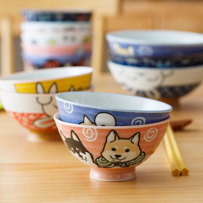 日本进口釉下彩 可爱米饭碗 陶瓷日式吃饭碗套装单个好看卡通家用在类目 餐饮具, 餐具, 碗中 - 来自Buy2taobao.com提供专业的淘宝代购服务