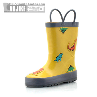  老吉可 恐龙款男儿童雨鞋雨靴时尚水鞋套鞋 夏季新品 B015