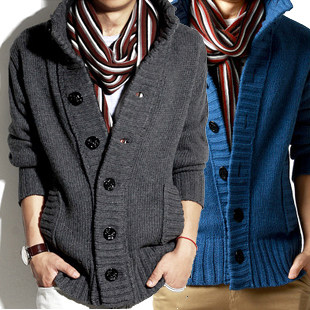 秋冬装美特斯邦威<em>开衫</em>毛衣<em>男款</em>韩版<em>针织</em>衫外套