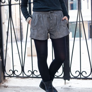 欧美风女装新款<em>冬装</em>2013 小开叉<em>松紧带</em>系绳鹿