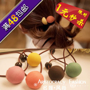  热卖糖果色儿童弹力复古发圈发绳盘发发饰头饰品韩国满包邮 AQ041