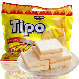  T越南进口零食品 Tipo面包干 白巧克力面包片300g 假一罚十带防伪