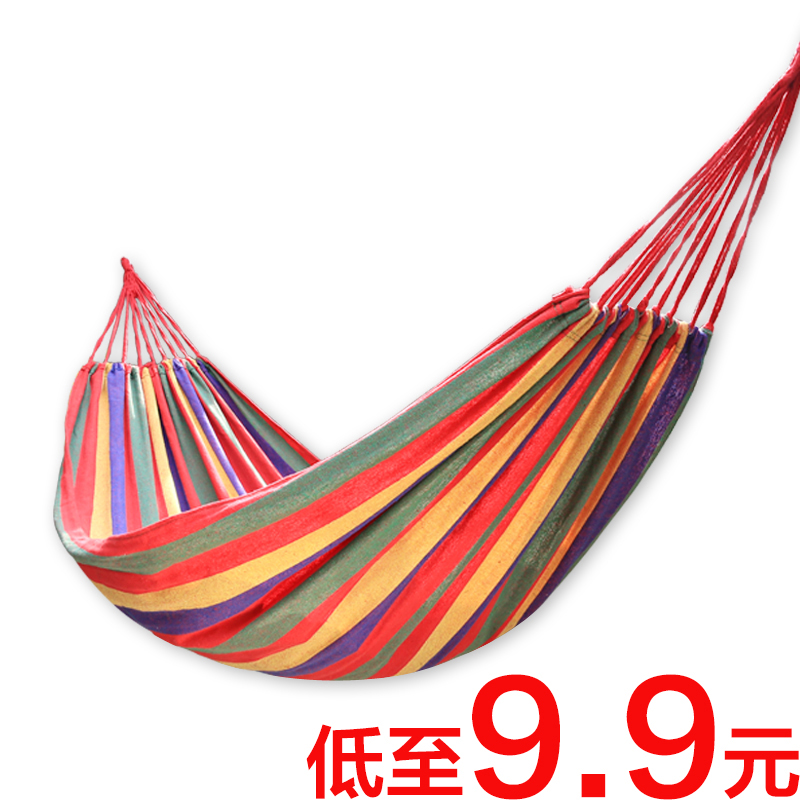 Hammock outdoors Single Double canvas thickening Swing hanging chair Rollover indoor student dorm dormitory Hammockin the Outdoor/Mountaineer/Camping/Travel Goods , Outdoor Furniture , Hammock category - from Buy2taobao.com to provide professional Taobao agent buy service